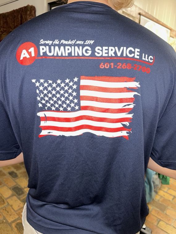 A1 Pumping Service LLC branded shirt
